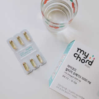 JW중외제약 마이코드 알티지 오메가3 1000 mg — 5점을 준 리뷰어가 2020년 8월 올린 사용 사진