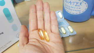 JW중외제약 마이코드 알티지 오메가3 1000 mg — 5점을 준 리뷰어가 2020년 7월 올린 사용 사진
