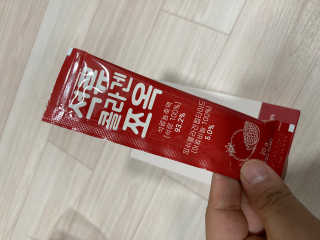 조은약초 석류콜라겐 석류즙 석류쪼옥 젤리 스틱 15포 x 20g — 5점을 준 리뷰어가 2020년 7월 올린 사용 사진