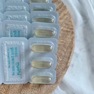 JW중외제약 마이코드 알티지 오메가3 1000 mg — 5점을 준 리뷰어가 2020년 8월 올린 사용 사진