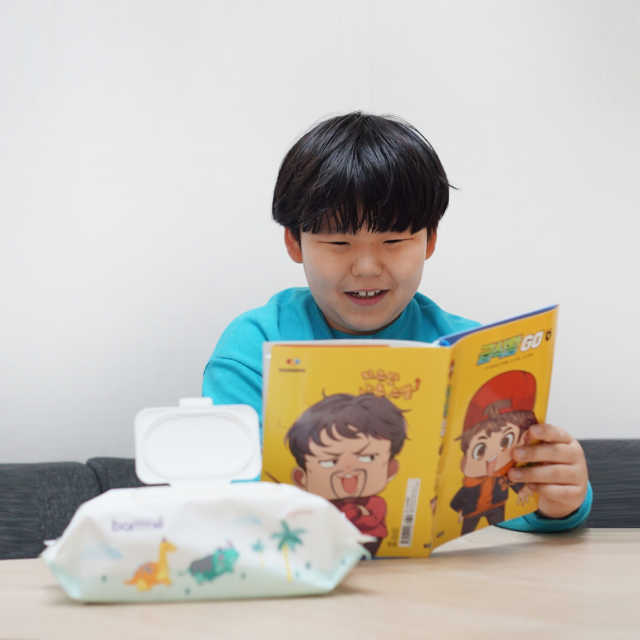 오브맘 밤 프리미엄 엠보싱 물티슈 70매 10개입 리뷰 사진