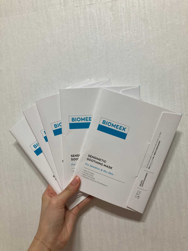 BIOMEEK SENSIMETIC SOOTHING MASK.S 리뷰 사진