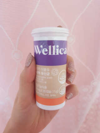 웰리카 더블유 100억 유산균 — 5점을 준 리뷰어가 2020년 11월 올린 사용 사진