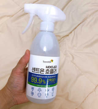 레나스 센트온  호클러 차아염소산수 살균소독제 — 5점을 준 리뷰어가 2020년 6월 올린 사용 사진