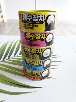 동원참치 펭수참치 — 5점을 준 리뷰어가 2020년 7월 올린 사용 사진