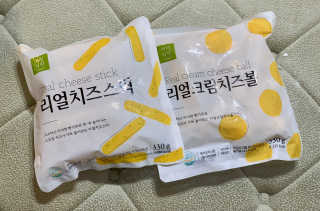 가치식탁 리얼치즈스틱, 리얼크림치즈볼 — 5점을 준 리뷰어가 2020년 9월 올린 사용 사진