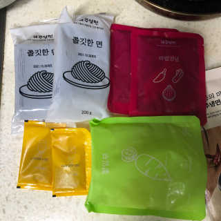 [해주냉면] 신천맛집 매운 비빔냉면 2인분 + 무절임 — 3점을 준 리뷰어가 2020년 5월 올린 사용 사진