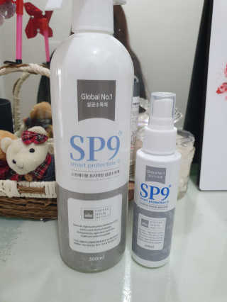 SP9 스프레이형 프리미엄 살균소독제 500ml+100ml — 5점을 준 리뷰어가 2020년 11월 올린 사용 사진