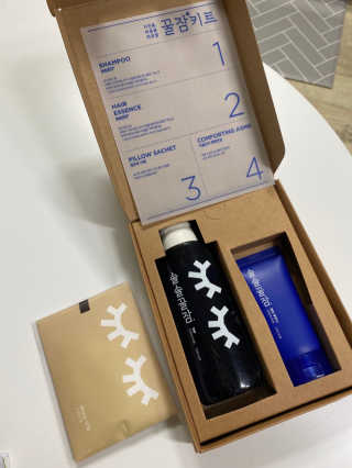 려 아로마 늦잠 꿀잠 샴푸 키트 — 3.5점을 준 리뷰어가 2020년 9월 올린 사용 사진