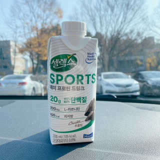 셀렉스스포츠 셀렉스 스포츠 드링크 초콜릿 _ 330ml x 12팩 — 5점을 준 리뷰어가 2020년 11월 올린 사용 사진