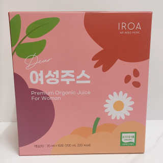 이로아 디어 여성주스_10포 — 5점을 준 리뷰어가 2020년 11월 올린 사용 사진