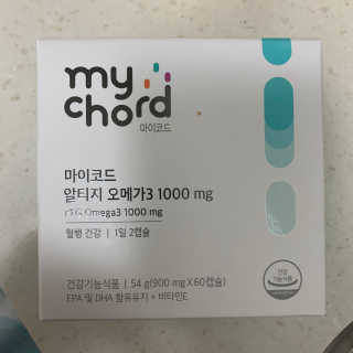 JW중외제약 마이코드 알티지 오메가3 1000 mg — 5점을 준 리뷰어가 2020년 8월 올린 사용 사진