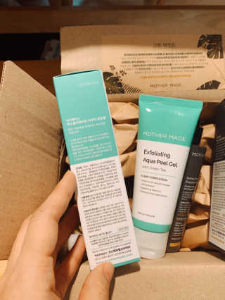 [마더메이드]엑스폴리에이팅 아쿠아 필링젤 w.그린티_K — 4.5점을 준 리뷰어가 2020년 9월 올린 사용 사진