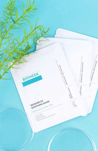 바이오믹 BIOMEEK SENSIMETIC SOOTHING MASK.S — 5점을 준 리뷰어가 2020년 7월 올린 사용 사진