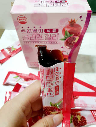 헬스업_쁘띠쁘띠석류콜라겐젤리_20g x 14포 — 5점을 준 리뷰어가 2020년 11월 올린 사용 사진