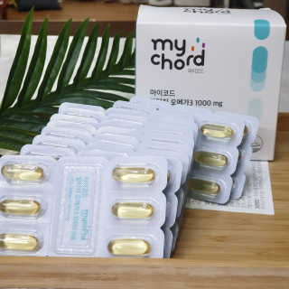 JW중외제약 마이코드 알티지 오메가3 1000 mg — 5점을 준 리뷰어가 2020년 8월 올린 사용 사진