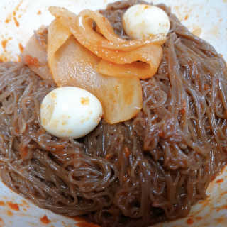[해주냉면] 신천맛집 매운 비빔냉면 2인분 + 무절임 — 5점을 준 리뷰어가 2020년 5월 올린 사용 사진