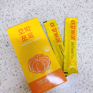 조은약초 국산 늙은 호박즙 호박쪼옥 젤리 20g x 15포 — 3점을 준 리뷰어가 2020년 8월 올린 사용 사진