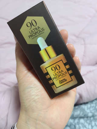 자민경 크레마카라콜 울트라 90 프로폴리스 앰플 — 5점을 준 리뷰어가 2020년 12월 올린 사용 사진