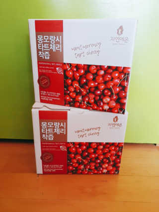 자연에온 몽모랑시 타트체리 착즙 100mL 10개입 2BOX — 5점을 준 리뷰어가 2020년 9월 올린 사용 사진