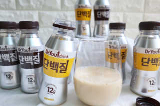 닥터유드링크 단백질 초코맛 and 바나나맛 — 5점을 준 리뷰어가 2020년 8월 올린 사용 사진