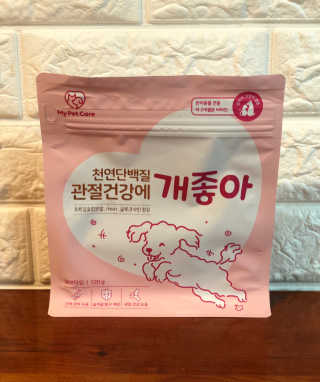 My Pet Care 천연단백질 관절건강에 개좋아 — 5점을 준 리뷰어가 2020년 12월 올린 사용 사진