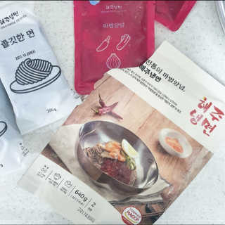 [해주냉면] 신천맛집 매운 비빔냉면 2인분 + 무절임 — 5점을 준 리뷰어가 2020년 5월 올린 사용 사진
