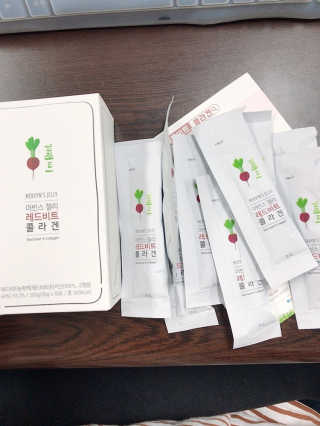 유유네이처 머빈스 젤리 레드비트 콜라겐 — 4점을 준 리뷰어가 2020년 6월 올린 사용 사진