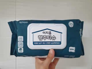 이지홈 간편 살균 행주 티슈 — 5점을 준 리뷰어가 2020년 11월 올린 사용 사진