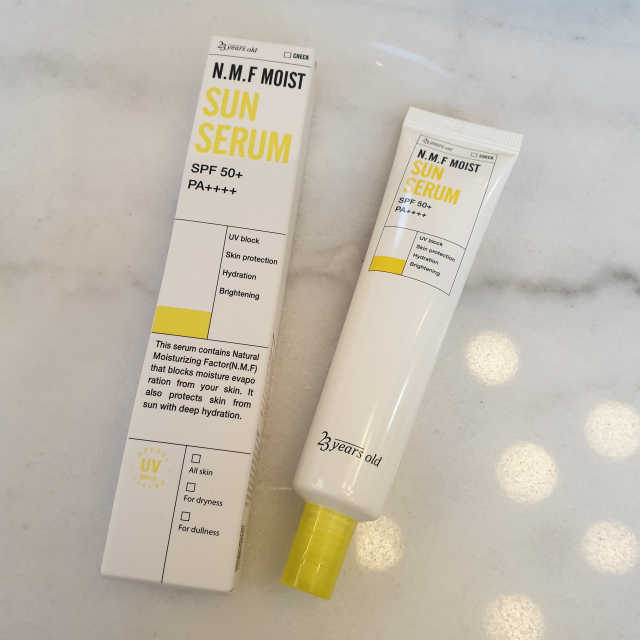 N.M.F 촉촉 선세럼 리뷰 사진