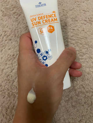 [트리티스] UV 디펜스 선크림 PA+++ / SPF50+  60ml — 5점을 준 리뷰어가 2020년 9월 올린 사용 사진
