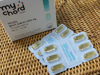JW중외제약 마이코드 알티지 오메가3 1000 mg — 5점을 준 리뷰어가 2020년 10월 올린 사용 사진