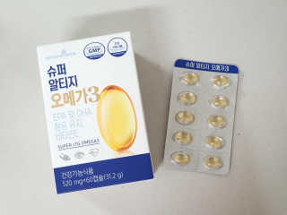 메이준뉴트리슈퍼 rTG 오메가3 1박스60캡슐 — 5점을 준 리뷰어가 2020년 4월 올린 사용 사진