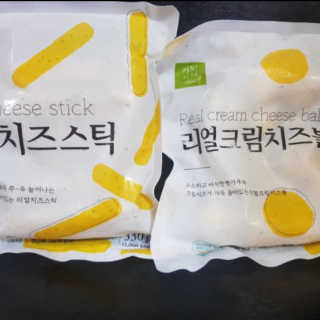 가치식탁 리얼치즈스틱, 리얼크림치즈볼 — 5점을 준 리뷰어가 2020년 9월 올린 사용 사진