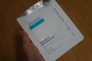 바이오믹 BIOMEEK SENSIMETIC SOOTHING MASK.S — 5점을 준 리뷰어가 2020년 7월 올린 사용 사진
