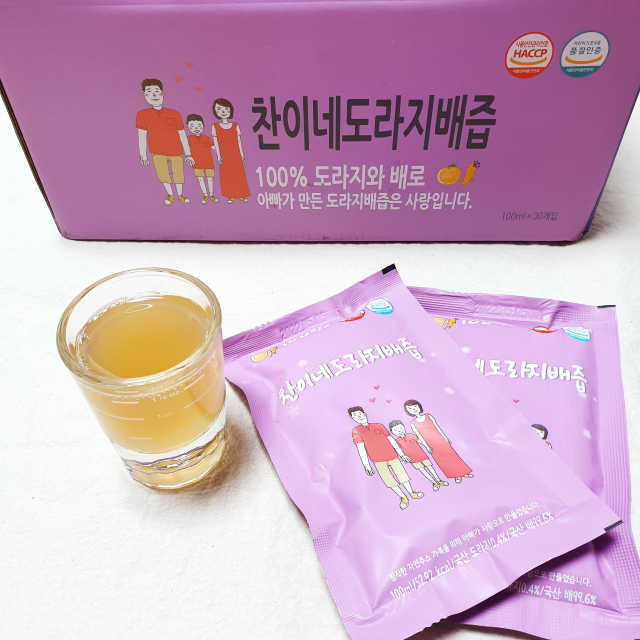 [중소기업유통센터 X 우수소상공인]찬이네 도라지배즙 100ml 30포 리뷰 사진