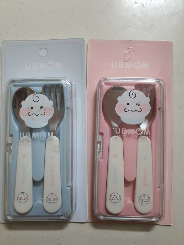 유비맘 스푼포크 케이스 세트 1+1 _컬러랜덤 발송 리뷰 사진