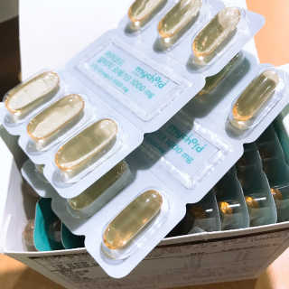 JW중외제약 마이코드 알티지 오메가3 1000 mg — 4점을 준 리뷰어가 2020년 8월 올린 사용 사진