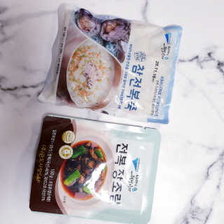 바다는다웰빙이다 완도사랑 전복죽 250g - 2팩 + 전복장조림 2팩 — 5점을 준 리뷰어가 2020년 11월 올린 사용 사진