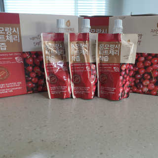 자연에온 몽모랑시 타트체리 착즙 100mL 10개입 2BOX — 5점을 준 리뷰어가 2020년 11월 올린 사용 사진