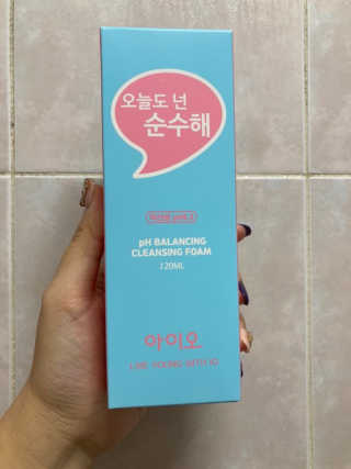 IO 아이오 오늘도 넌 순수해 - 약산성 클렌징폼 — 5점을 준 리뷰어가 2020년 12월 올린 사용 사진