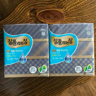잘풀리는집 부드러운 모이스처 보습 미용 티슈 230매 — 5점을 준 리뷰어가 2020년 9월 올린 사용 사진