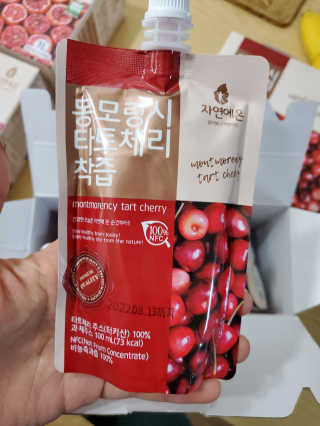자연에온 몽모랑시 타트체리 착즙 100mL 10개입 2BOX — 5점을 준 리뷰어가 2020년 10월 올린 사용 사진