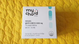 JW중외제약 마이코드 알티지 오메가3 1000 mg — 5점을 준 리뷰어가 2020년 7월 올린 사용 사진