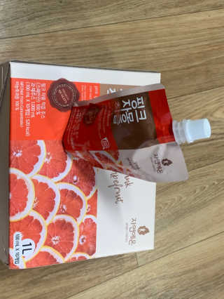 자연에온 핑크 자몽 착즙 100mL 10개입 2BOX — 5점을 준 리뷰어가 2020년 11월 올린 사용 사진
