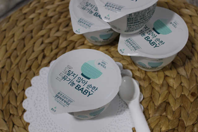 떠먹는 불가리스 달지 않아 순한 유기농 BABY 2단계 리뷰 사진