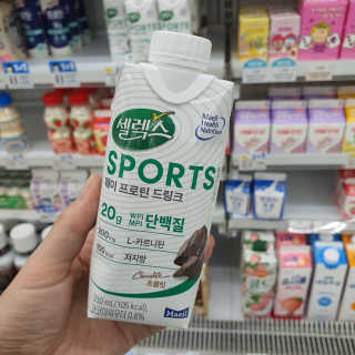 셀렉스스포츠 셀렉스 스포츠 드링크 초콜릿 _ 330ml x 12팩 — 5점을 준 리뷰어가 2020년 11월 올린 사용 사진