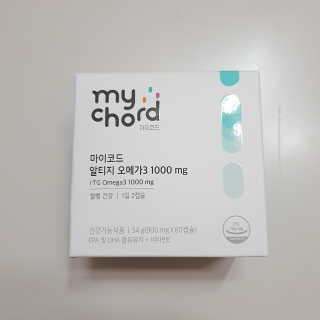 JW중외제약 마이코드 알티지 오메가3 1000 mg — 5점을 준 리뷰어가 2020년 9월 올린 사용 사진