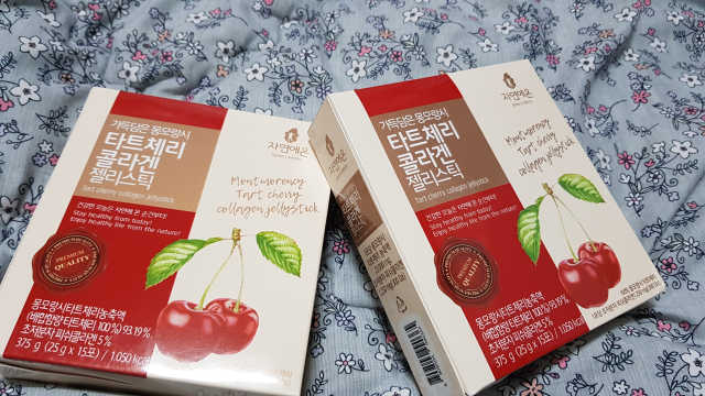 자연에온 가득담은 몽모랑시 타트체리 콜라겐 젤리스틱 리뷰 사진
