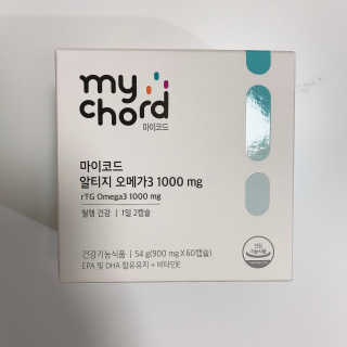JW중외제약 마이코드 알티지 오메가3 1000 mg — 5점을 준 리뷰어가 2020년 9월 올린 사용 사진